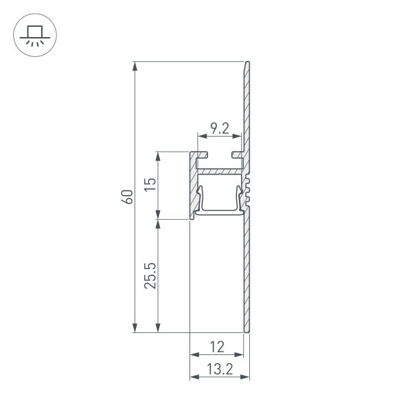 Профиль Arlight ARH-PLINTUS-FANTOM-2000 WHITE 034983 в Санкт-Петербурге