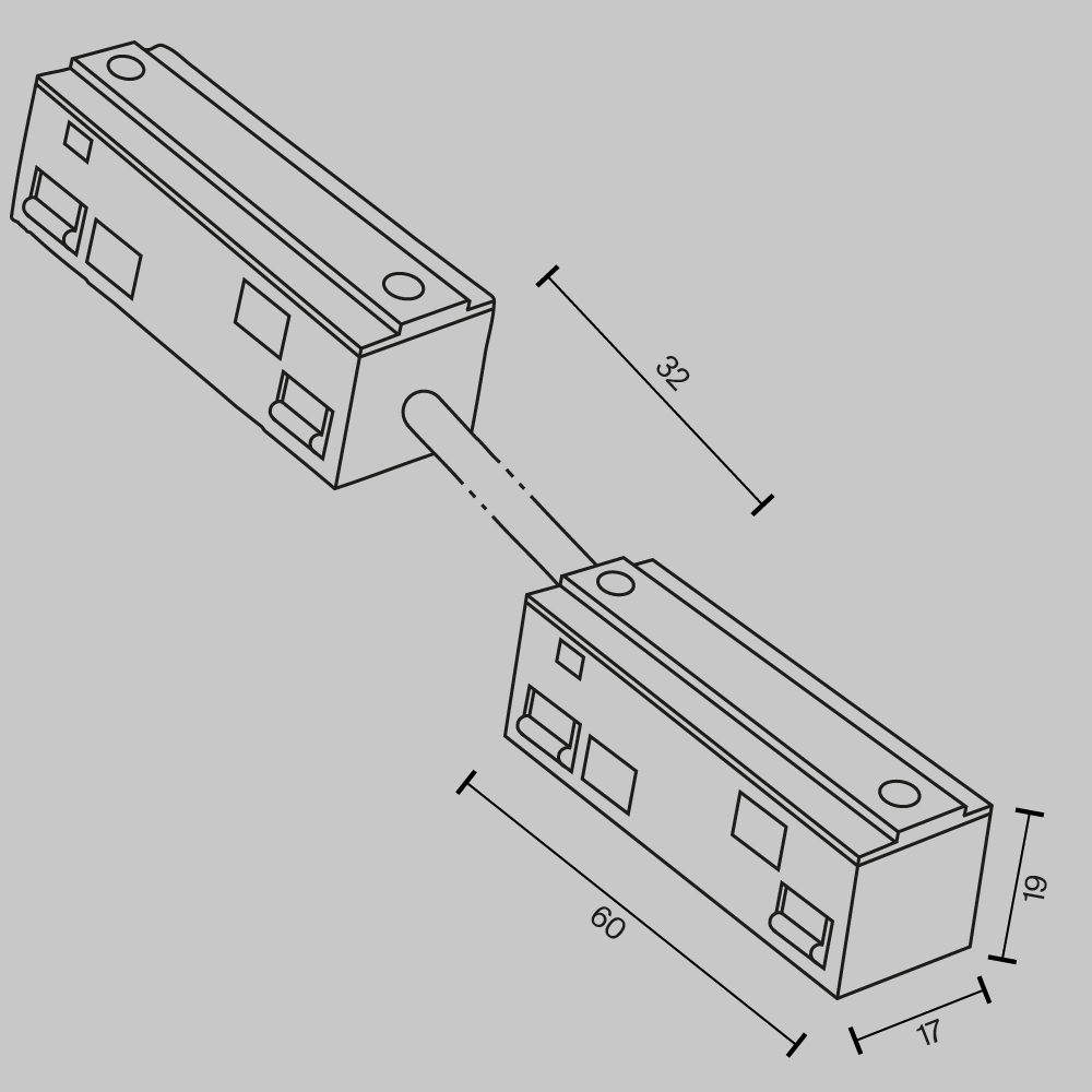 Коннектор питания прямой гибкий Maytoni Magnetic track system Exility TRA034CPC-42B-5-1 в Санкт-Петербурге