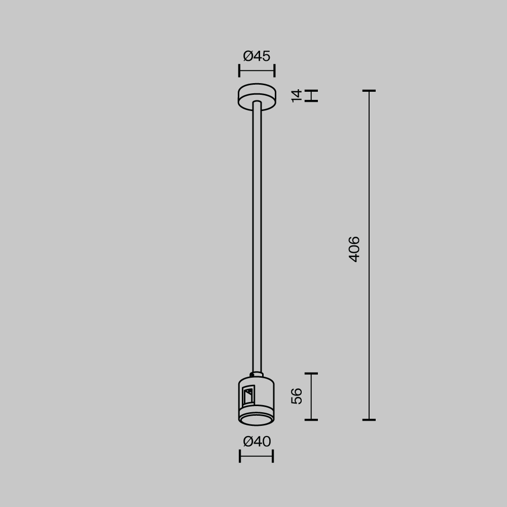 Крепление потолочное с прямым коннектором питания Maytoni Flarity TRA158C-IPCL1-PT в Санкт-Петербурге