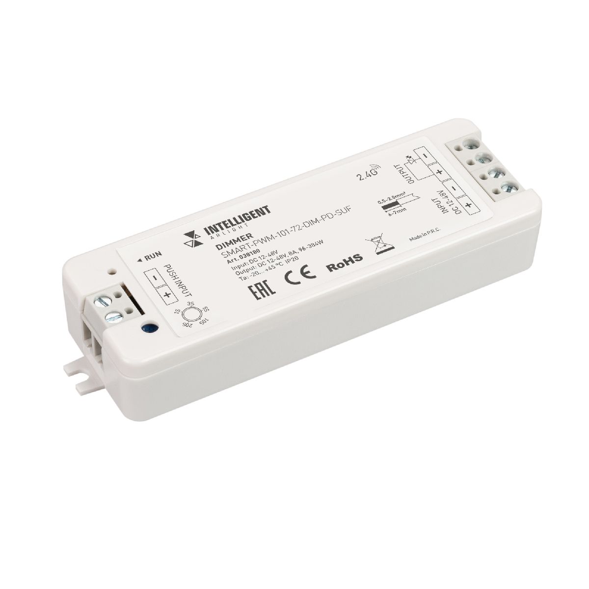 Диммер Arlight SMART-PWM-101-72-DIM-PD-SUF (12-48V, 1x8A, SS, 2.4G) 038180 в Санкт-Петербурге
