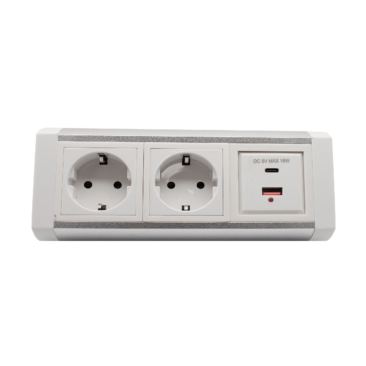 Блок розеток LK-RSA (2 секции 1 USB + 1 type-C) Mebax 00-00002873 в Санкт-Петербурге
