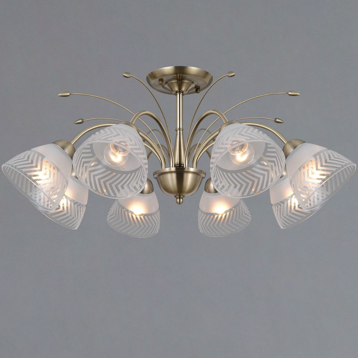 Люстра на штанге Illumico IL0594-8CSQ-25 AB AREZZO в Санкт-Петербурге