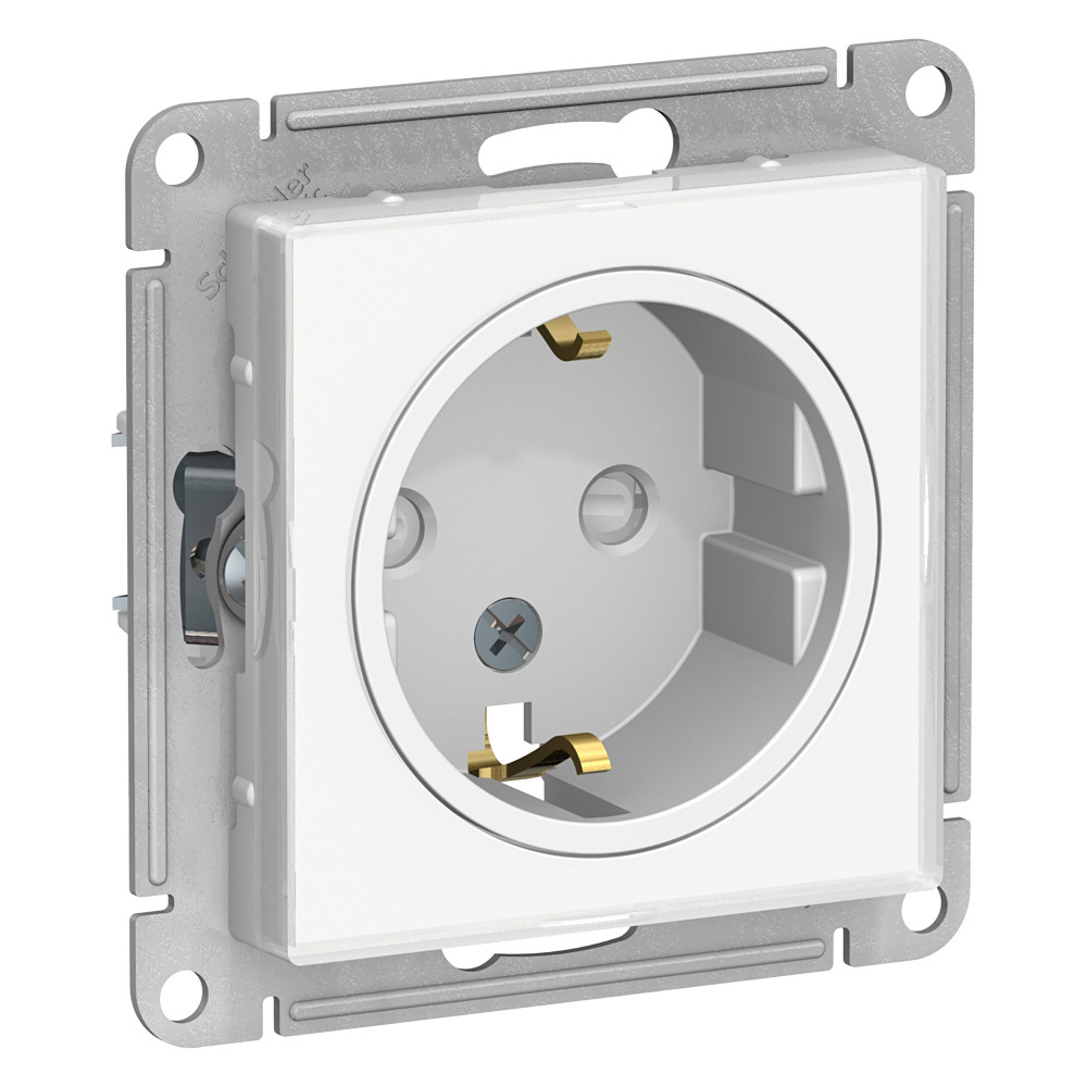 Розетка с/з со шторками Systeme Electric AtlasDesign Art Бел ATN200145 в Санкт-Петербурге
