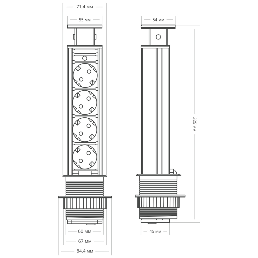 Блок розеток 105S Mebax 00-00001168 в Санкт-Петербурге