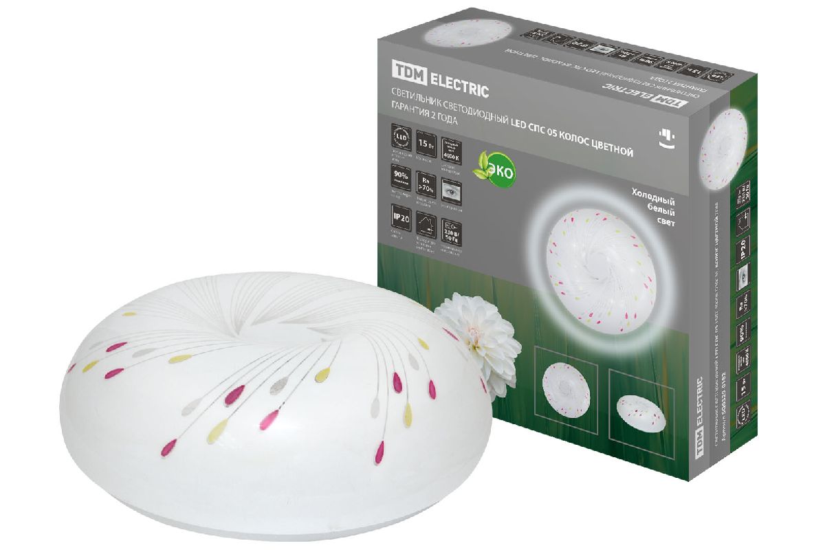 Настенно-потолочный светодиодный светильник TDM Electric Колос цветной LED СПС 05 SQ0329-0182 в Санкт-Петербурге