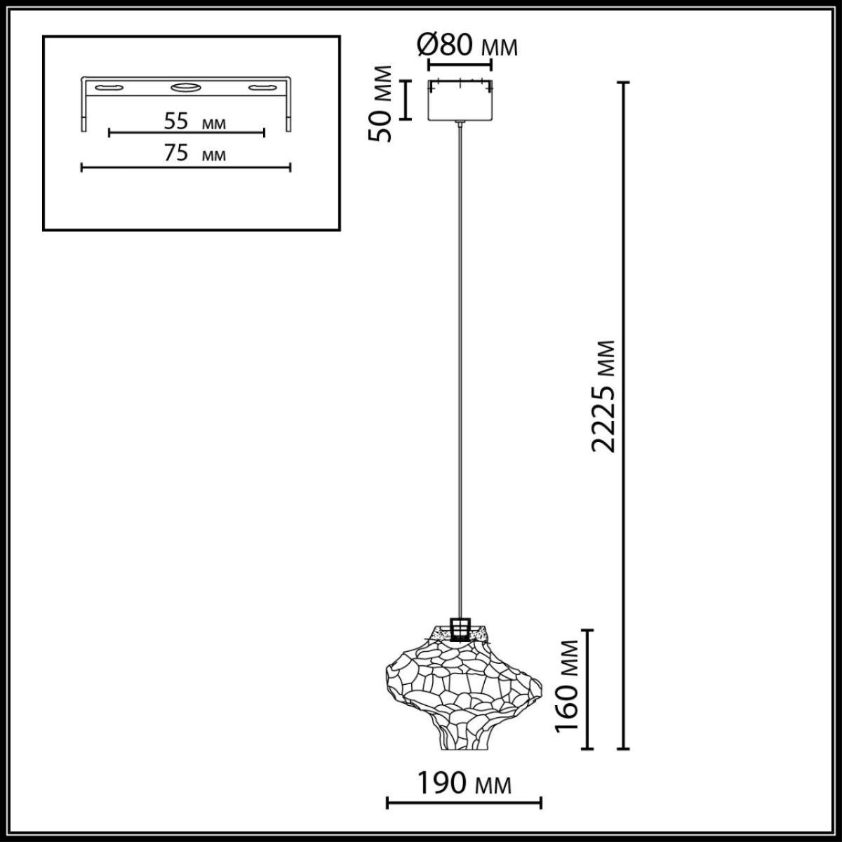 Подвесной светильник Odeon Light L-Vision Ordi 5107/3L в Санкт-Петербурге