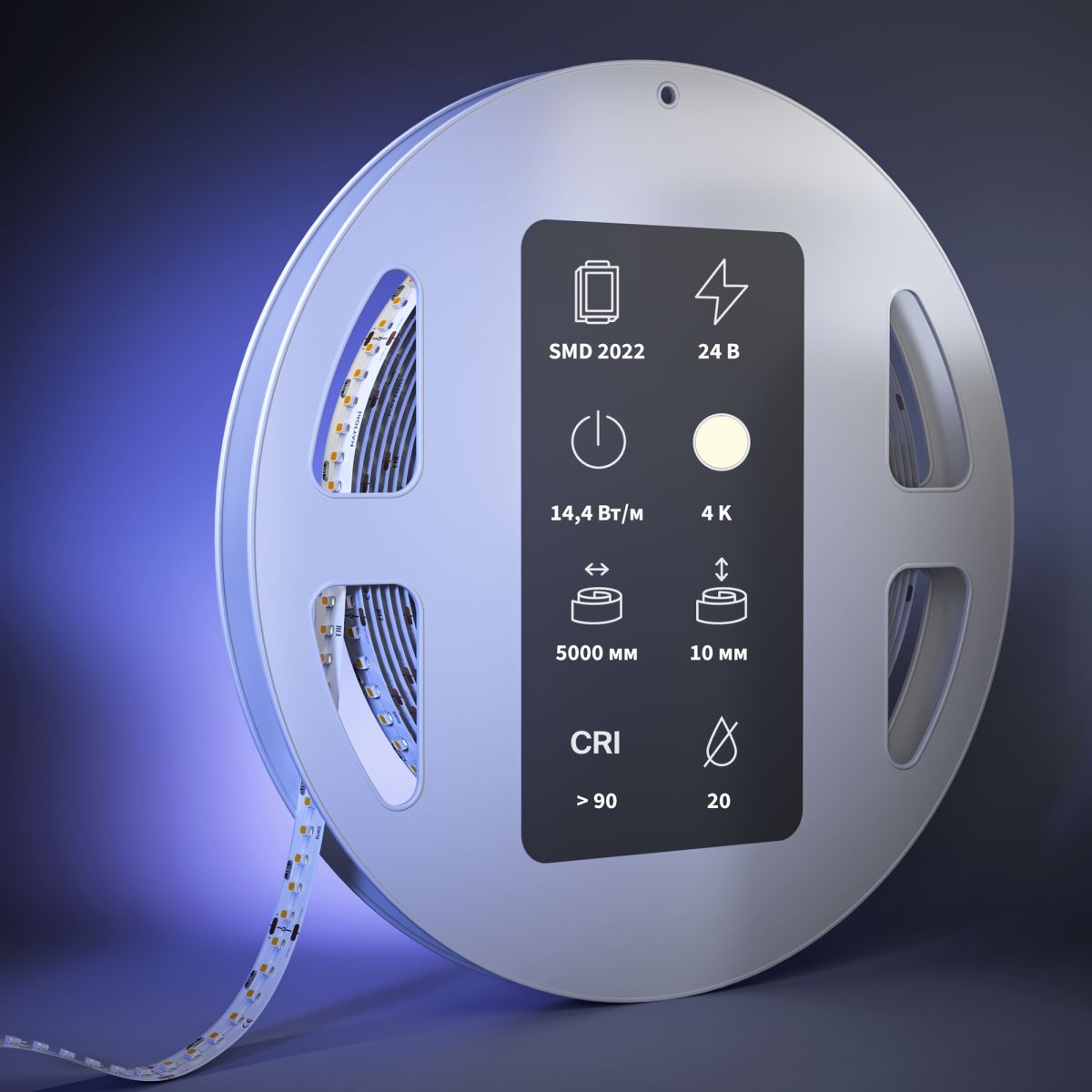 Светодиодная лента Maytoni Led Strip 24В 2022 14,4Вт/м 4000К 5м IP 20 201269 в Санкт-Петербурге