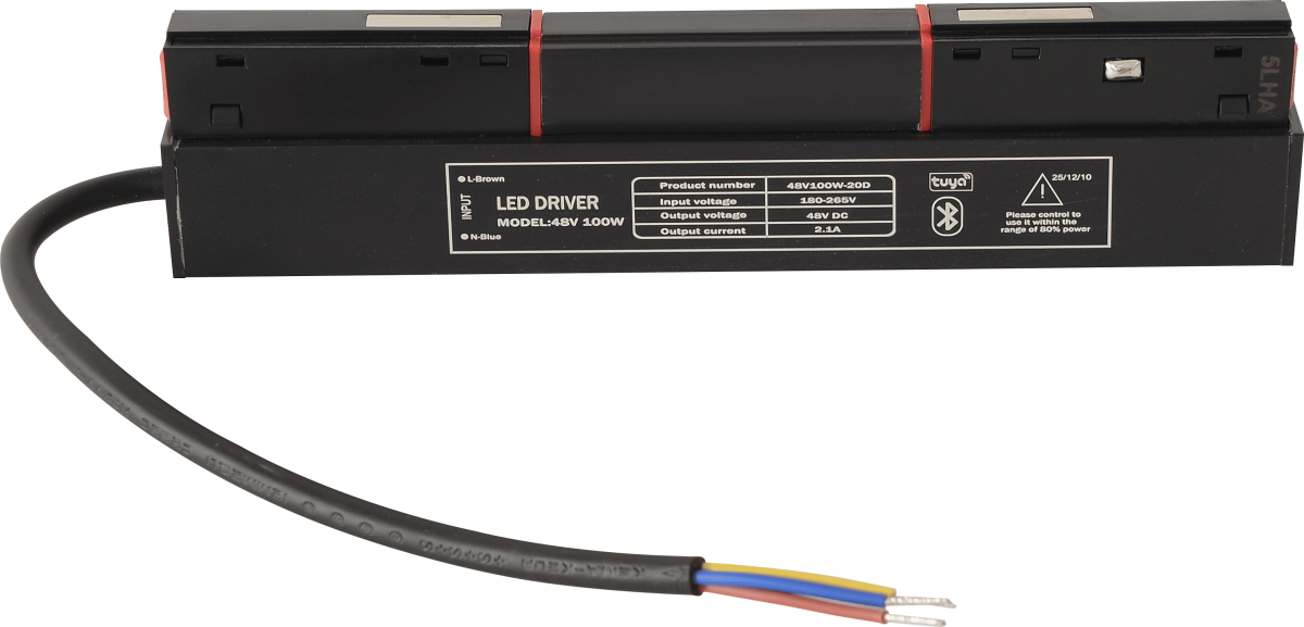 Драйвер для магнитного шинопровода Crystal lux 48V, 100W CLT 0.203 08 BL SMART в Санкт-Петербурге