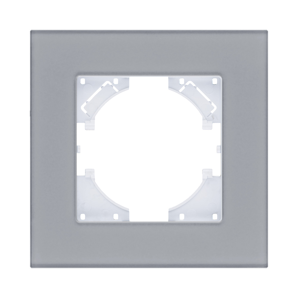 Рамка 1-постовая, стекло серый Kollinger Reflex MG RM1GY в #REGION_NAME_DECLINE_PP#