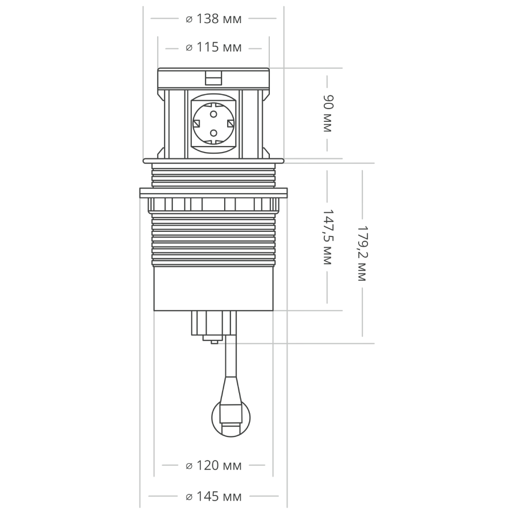 Блок розеток 107J (4 секции, 2 USB А + 2 USB С) Mebax 00-00001171 в Санкт-Петербурге