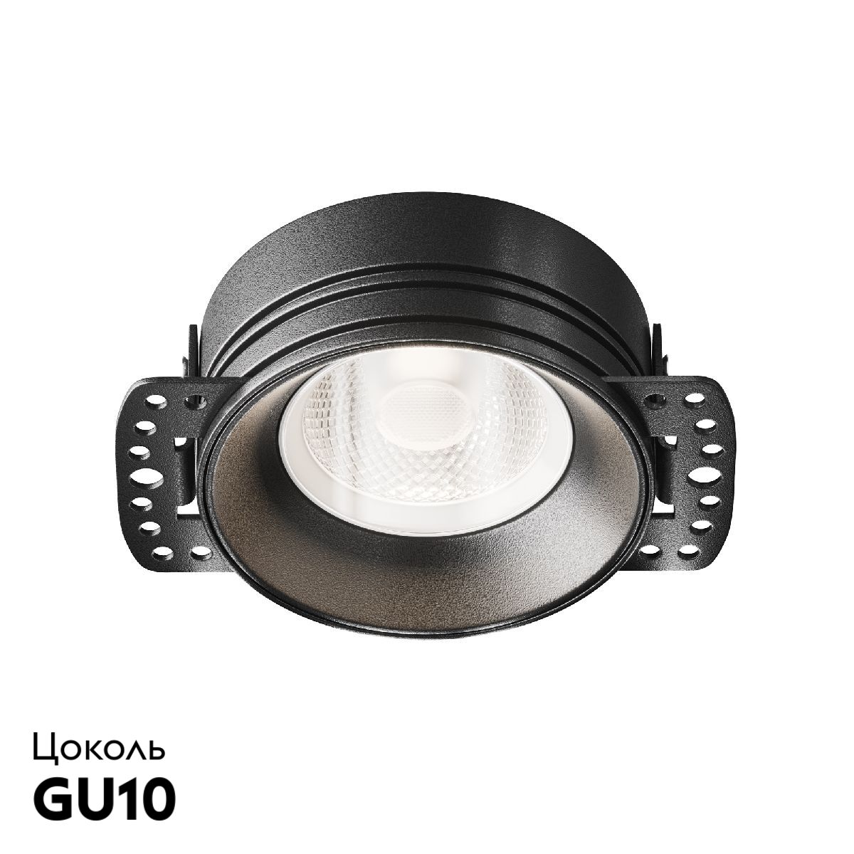 Встраиваемый светильник Maytoni Flint DL101-GU10-TRS-B в Санкт-Петербурге