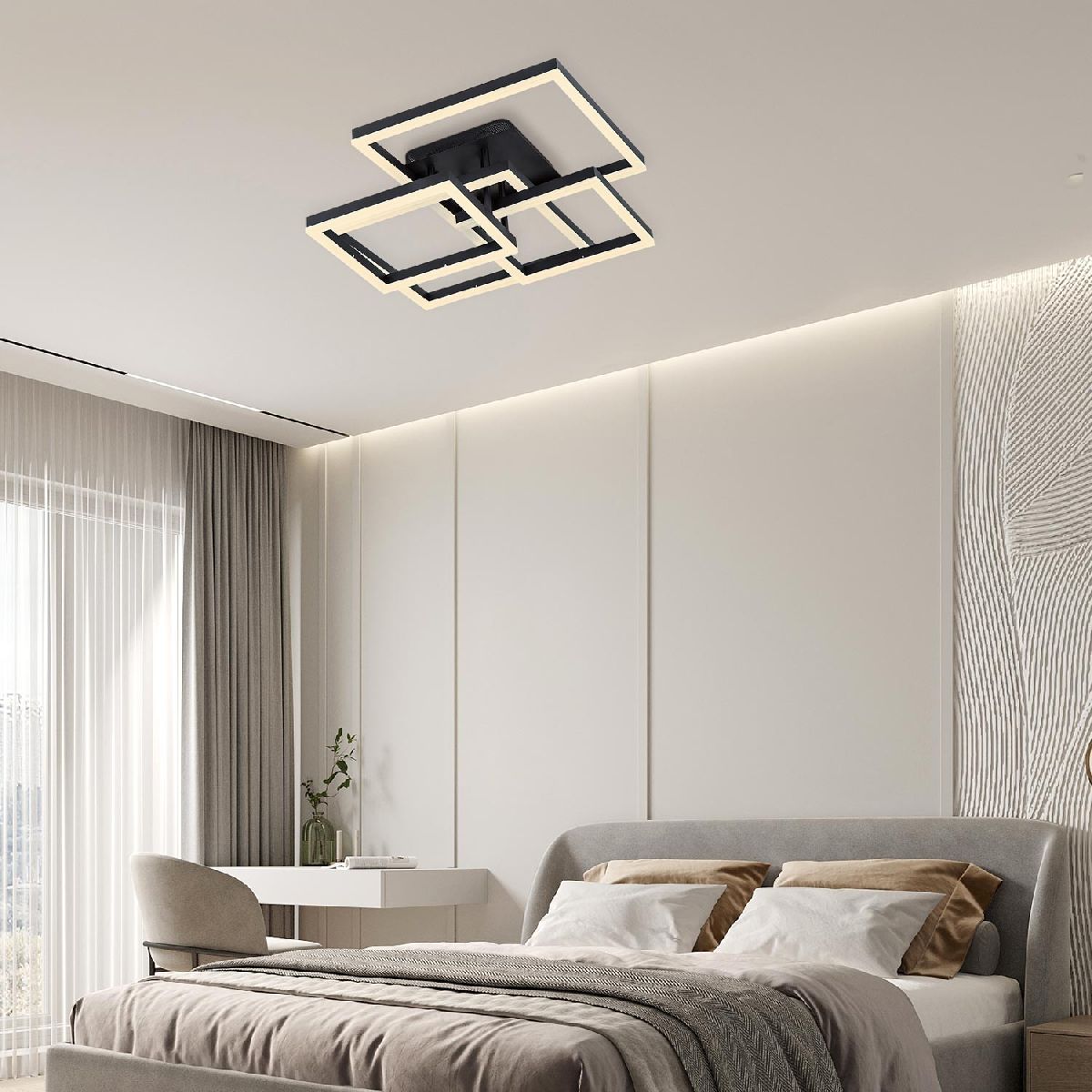 Потолочная люстра LED4U L11015-4 BK в Санкт-Петербурге