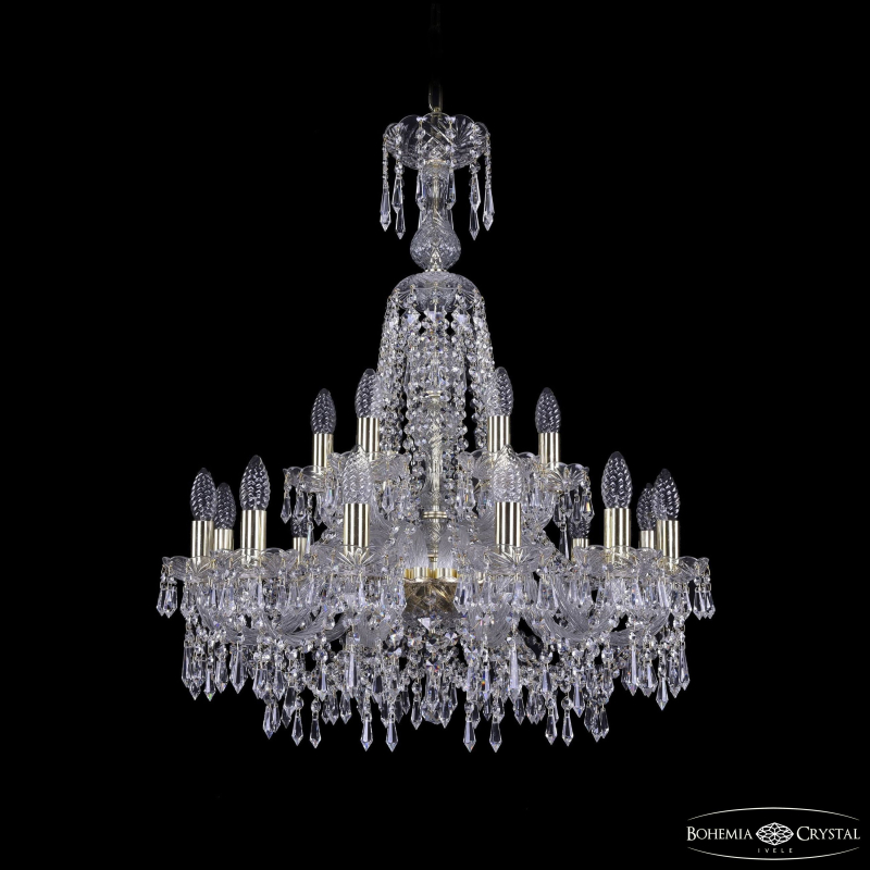 Подвесная люстра Bohemia Ivele Crystal 1403/12+6/240/XL-80 G в Санкт-Петербурге