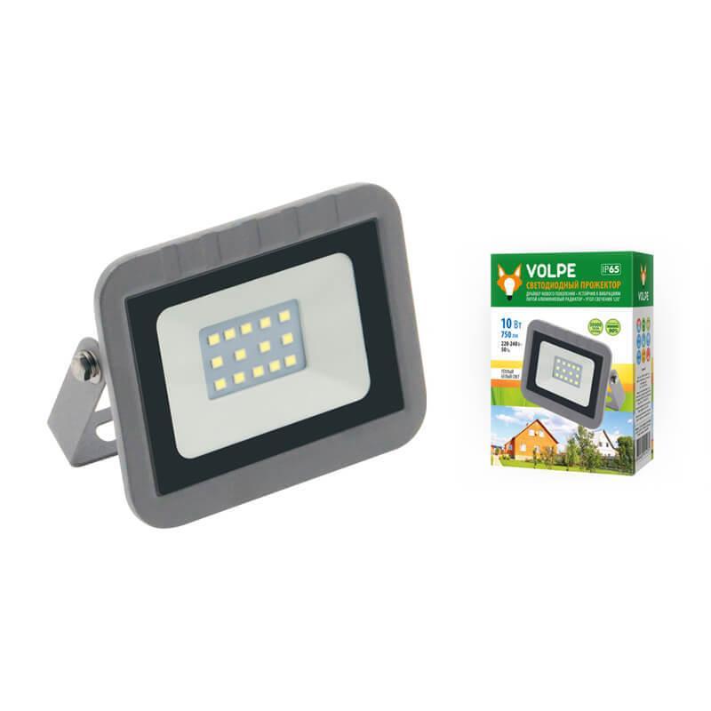Прожектор светодиодный Volpe 10W 3000К ULF-Q591 10W/WW IP65 220-240В Silver UL-00003588 в Санкт-Петербурге