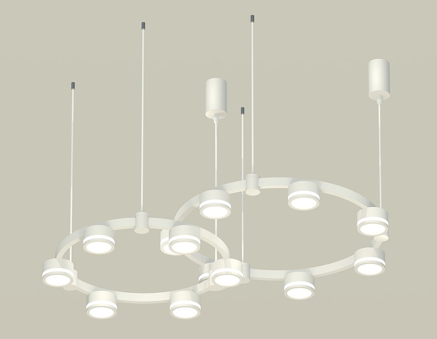 Комплект подвесного светильника Ambrella Light Techno Ring XR92081004 (A9208x2, C9236, C9231, N8412) в Санкт-Петербурге