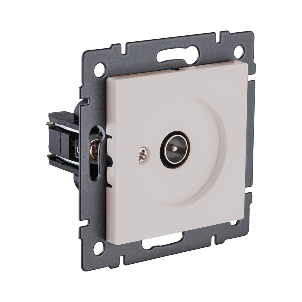 Розетка TV (папа), кашемир матовый Kollinger REA-007CM для Aspekt, Eleganz, Reflex в #REGION_NAME_DECLINE_PP#