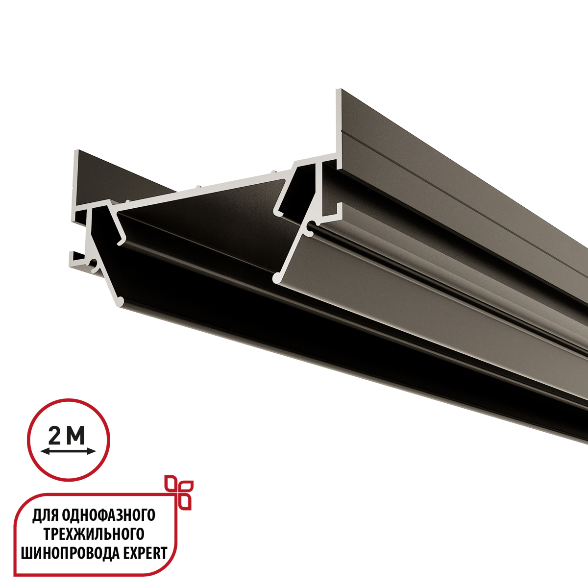 Интрудер (профиль) для встраивания однофазного трека Novotech Expert 135319 в Санкт-Петербурге