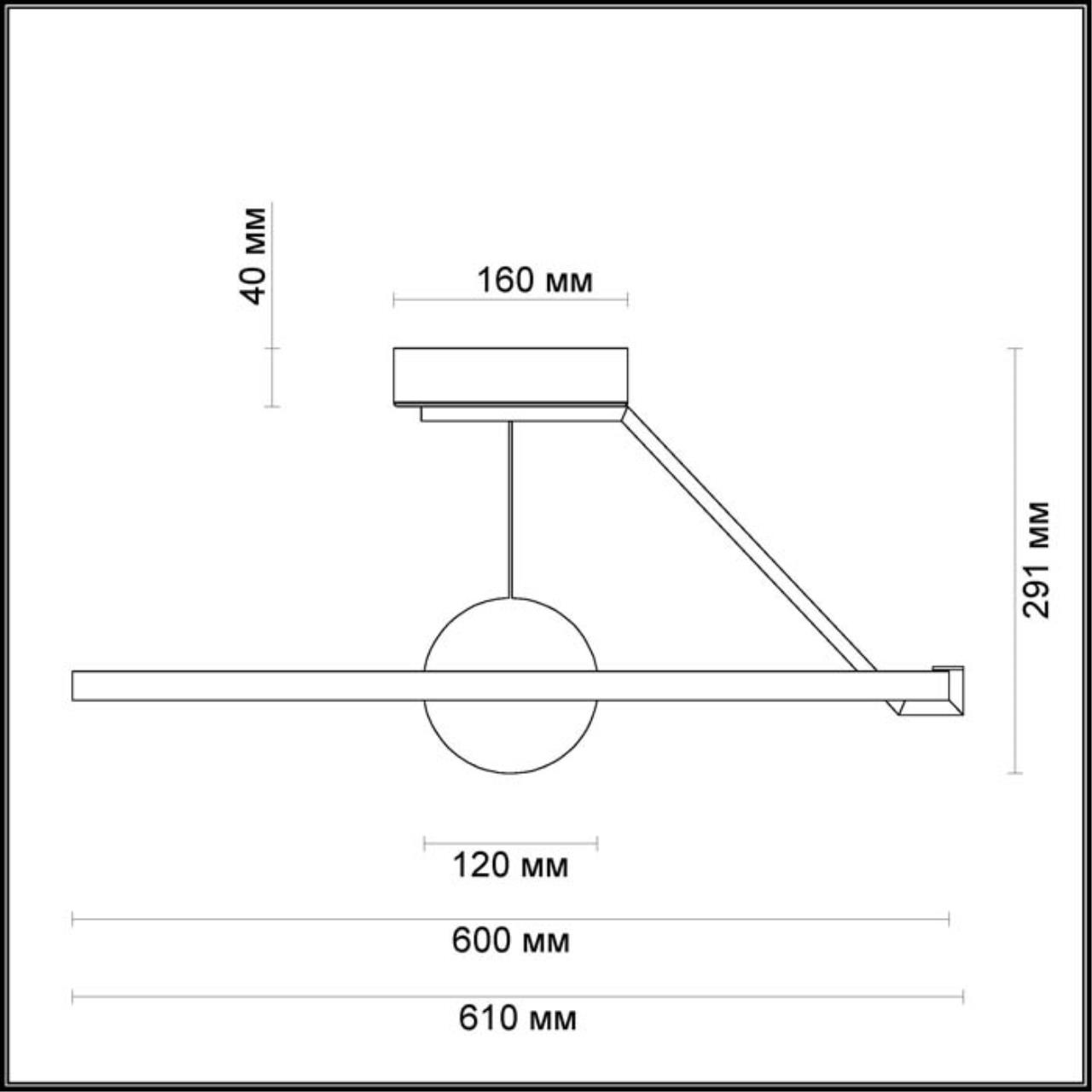 Потолочный светодиодный светильник Odeon Light Lond 4032/40CL в Санкт-Петербурге