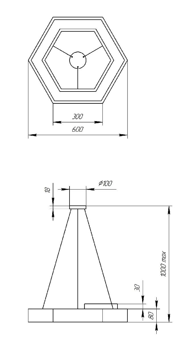 Подвесной светильник Эра Geometria SPO-123-W-40K-045 Б0050554 в Санкт-Петербурге