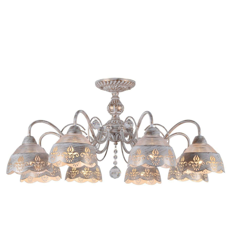 Потолочная люстра Arte Lamp Sicilia A9106PL-8WG в #REGION_NAME_DECLINE_PP#