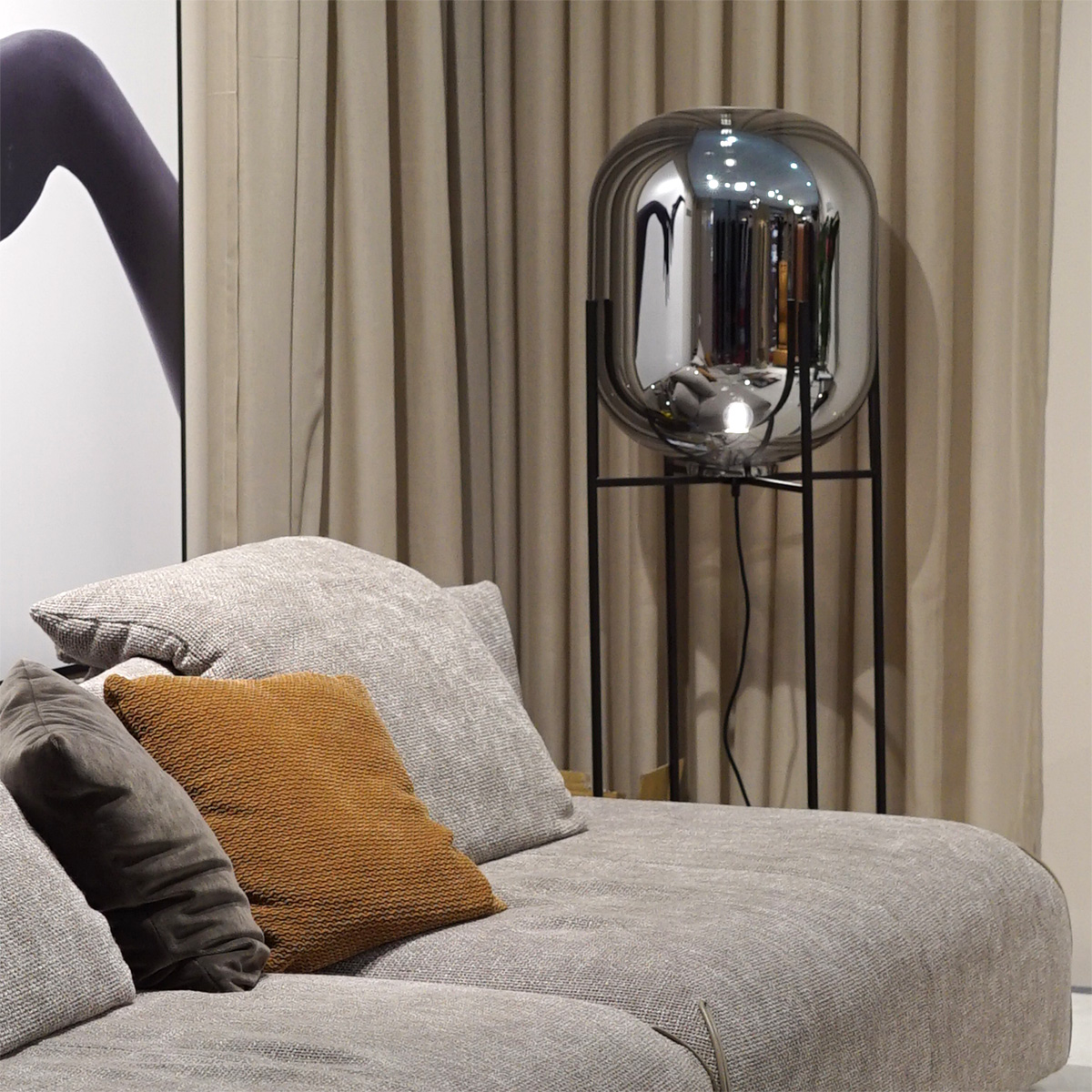 Торшер Delight Collection Floor lamp 9355F black/smoky в Санкт-Петербурге