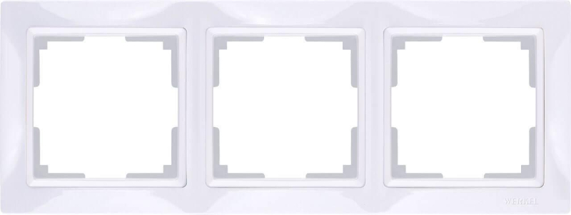 Рамка Werkel Snabb Basic на 3 поста белый WL03-Frame-03 4690389098758 в Санкт-Петербурге