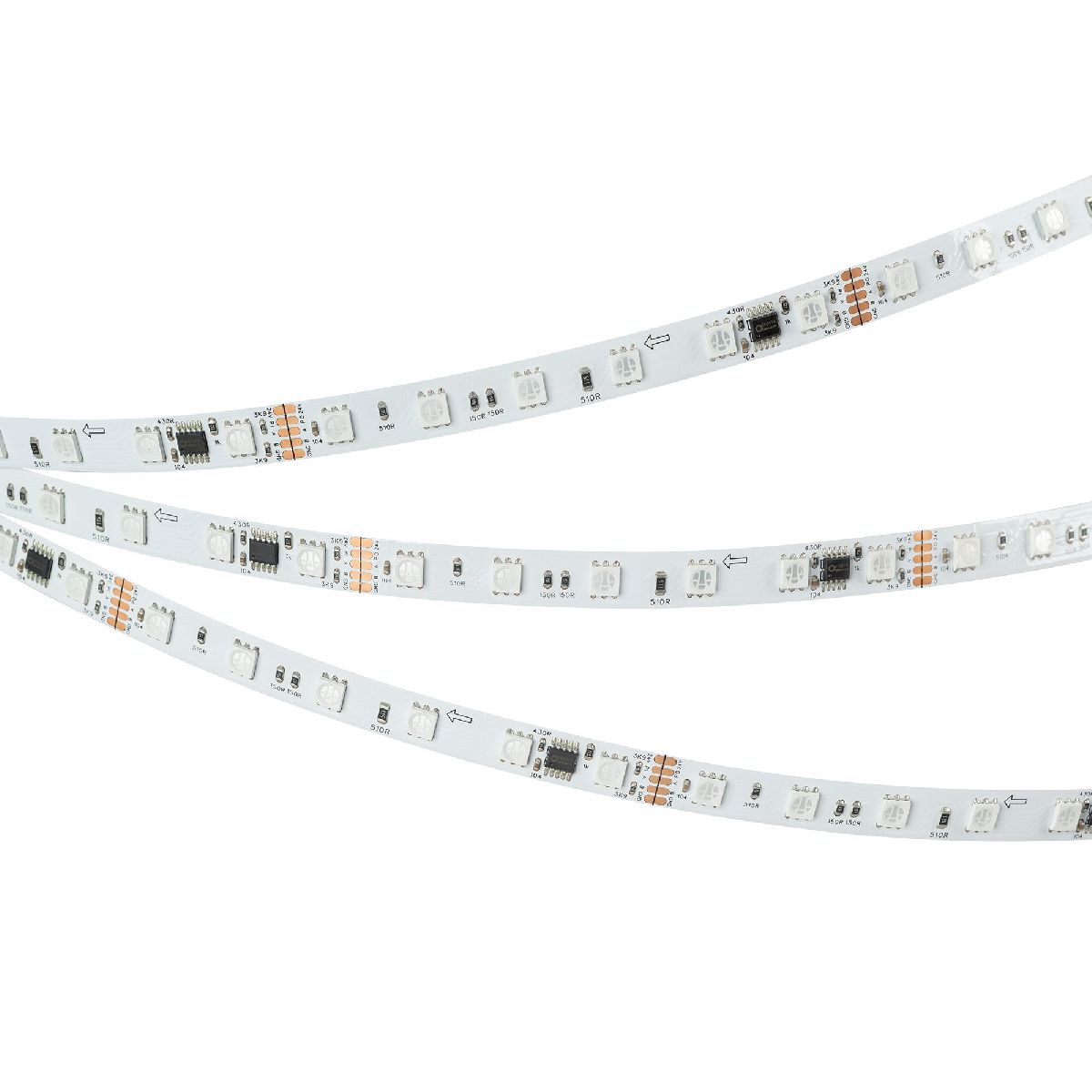 Светодиодная лента Arlight DMX-B60-10mm 24V RGB-PX6 (14 W/m, IP20, 5060, 5m) 039183 в Санкт-Петербурге