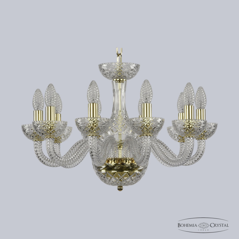 Подвесная люстра Bohemia Ivele Crystal 1310/10/195 G Cl/Clear/M-1F в Санкт-Петербурге