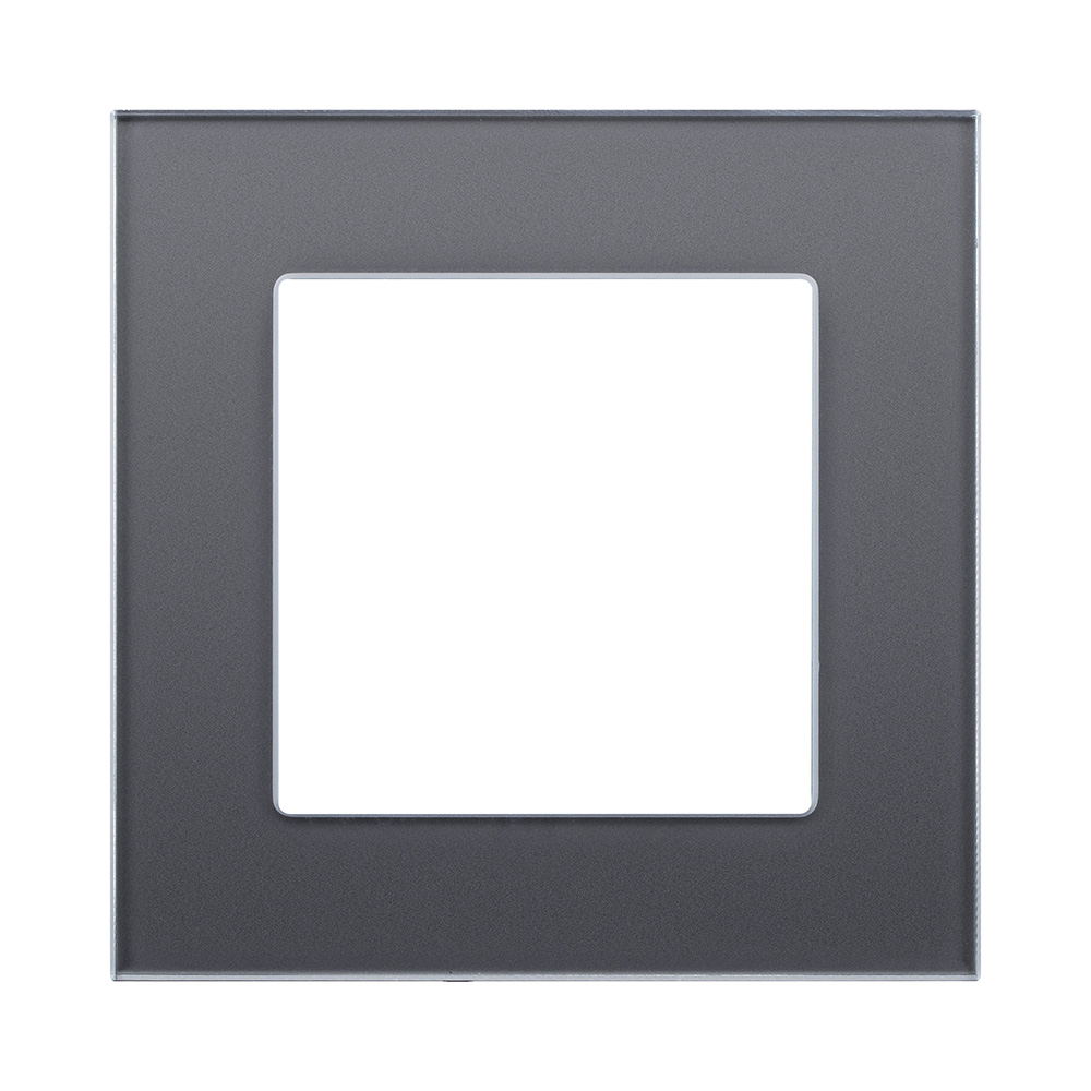 Рамка 1-постовая, стекло серый Kollinger Asthetik AS1GY в #REGION_NAME_DECLINE_PP#