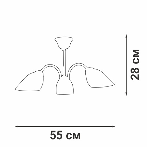 Люстра на штанге Vitaluce V3335-7/3PL в Санкт-Петербурге