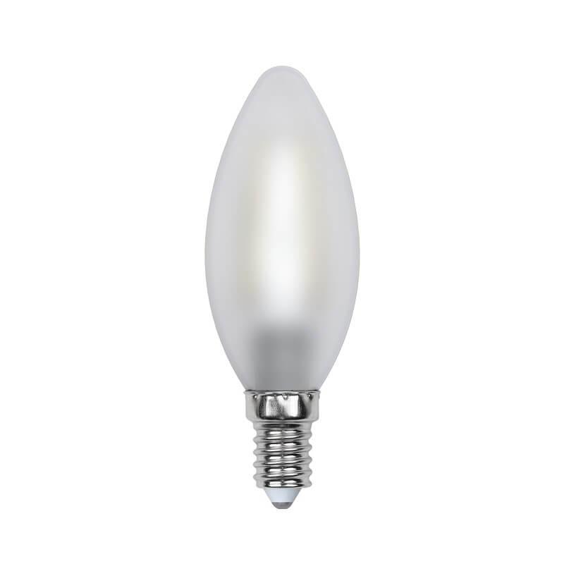 Лампа светодиодная филаментная (UL-00000305) Uniel E14 6W 3000K матовая LED-C35-6W/WW/E14/FR PLS02WH в #REGION_NAME_DECLINE_PP#