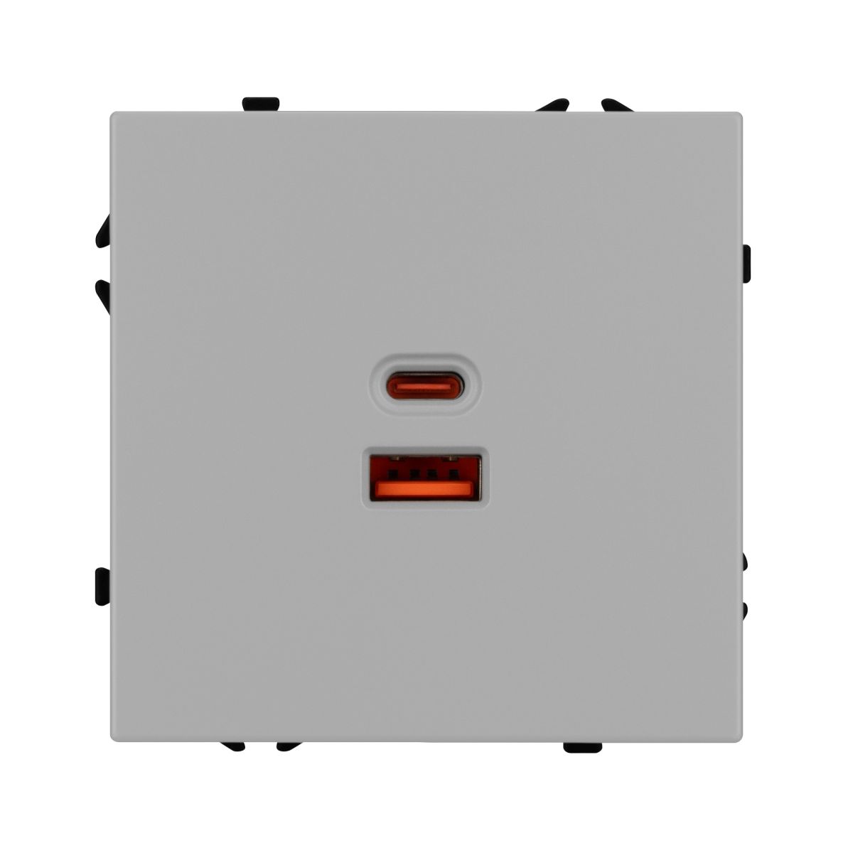 USB Розетка тип A+C софт-тач никель Arlight SCT-MUAC-SFPL-FC-IS (65W, QC3) 059447(1) в #REGION_NAME_DECLINE_PP#