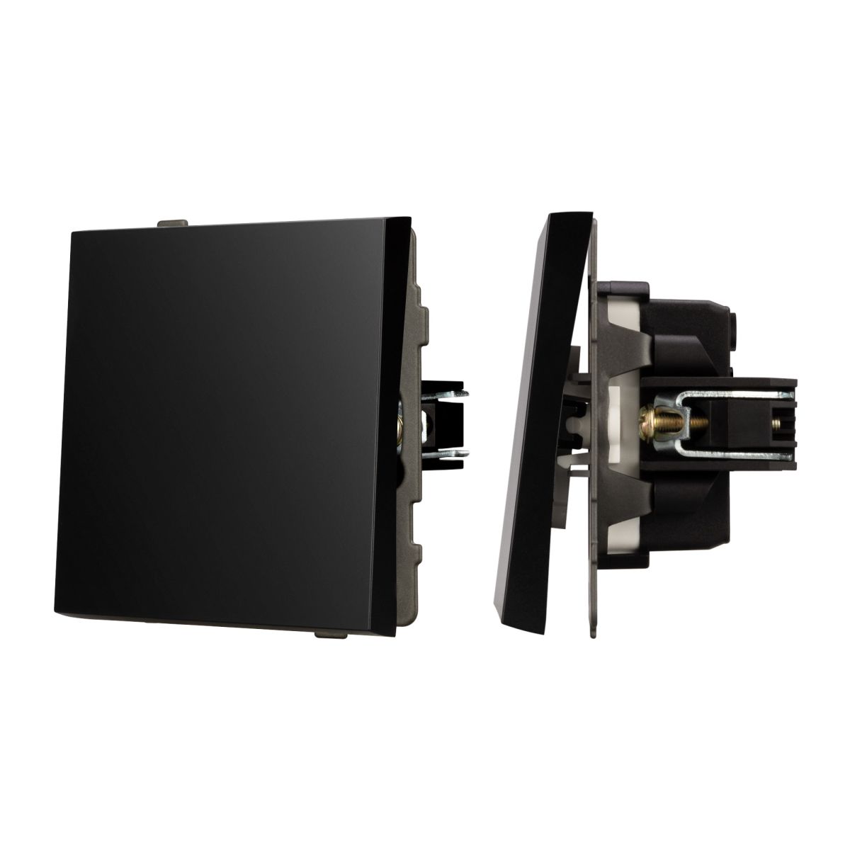 Механизм выключателя одноклавишный непроходной Arlight SWT-TENDO-MK01-PL-BK (230V, 10A) 054035 в Санкт-Петербурге