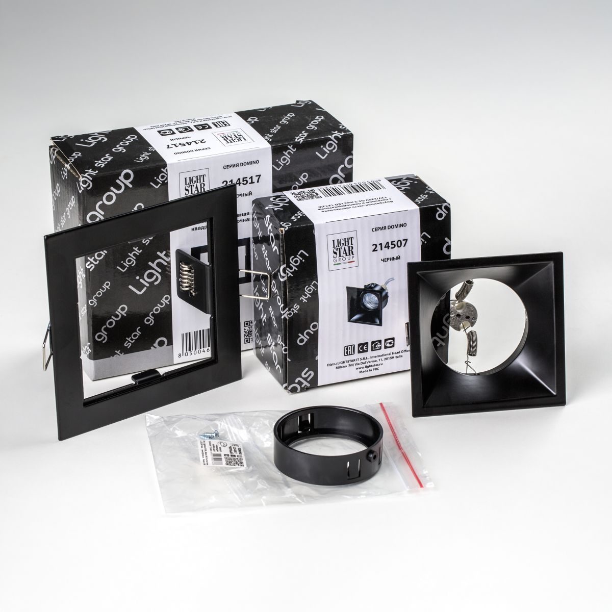 Встраиваемый светильник Lightstar Domino (214517+214507+214007) D51707BMOD в Санкт-Петербурге