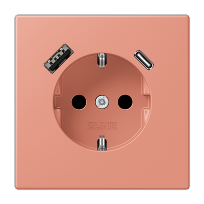 Розетка 2K+З USB Typ AC Jung LC1520-15CA233 в Санкт-Петербурге