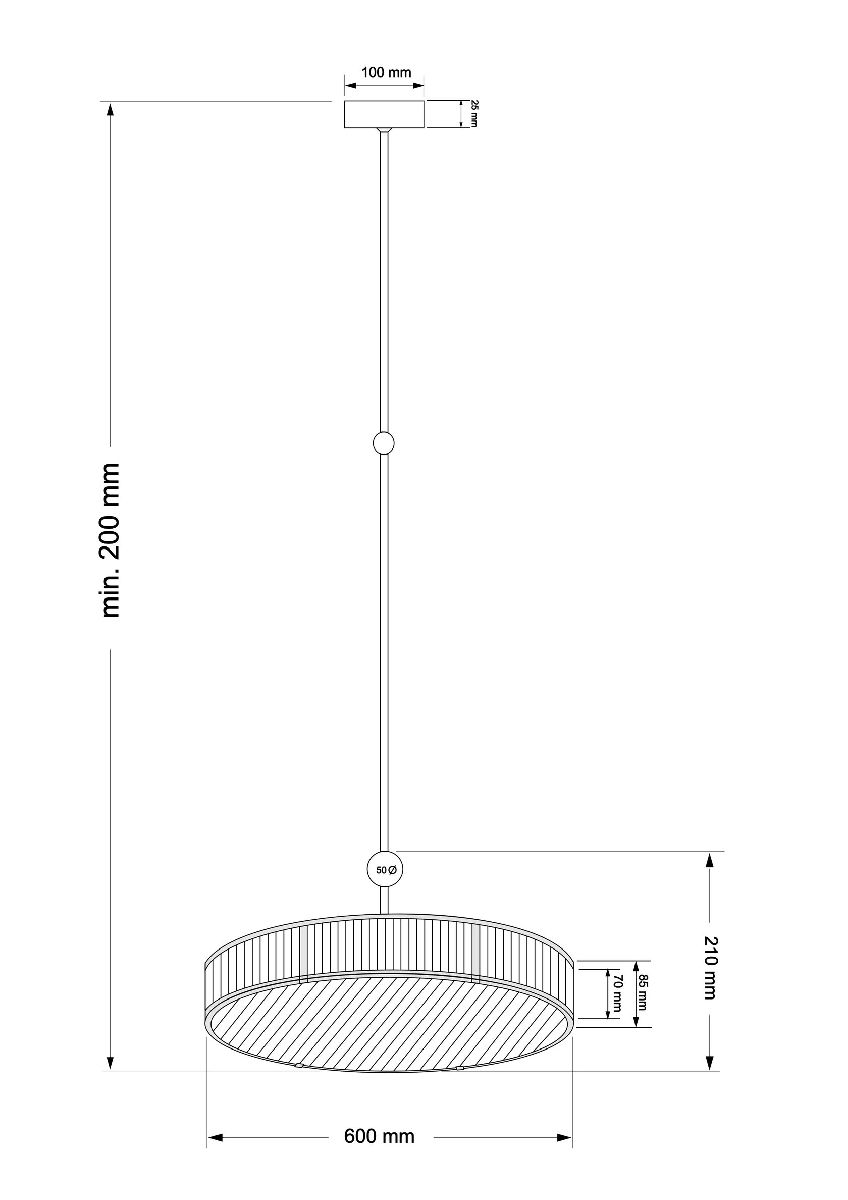 Люстра на штанге Kutek Lavone LAV-ZW-6(P)600-1/R в Санкт-Петербурге