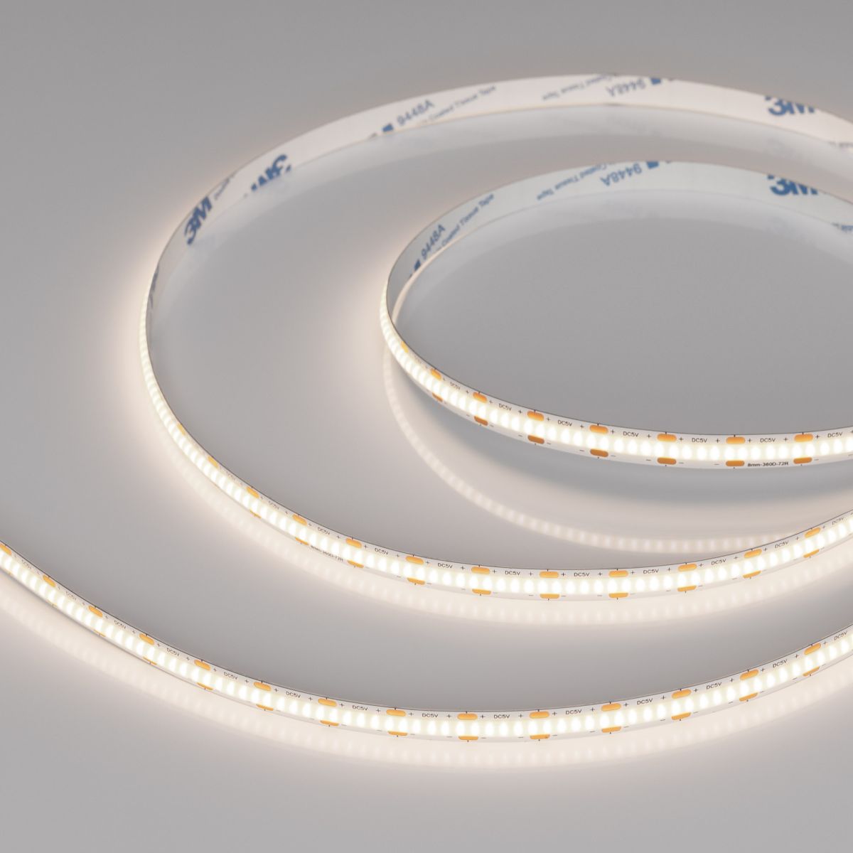 Светодиодная лента Arlight COB-X360-8mm 5V Day4000 (5 W/m, IP20, 5m) 039737(1) в #REGION_NAME_DECLINE_PP#