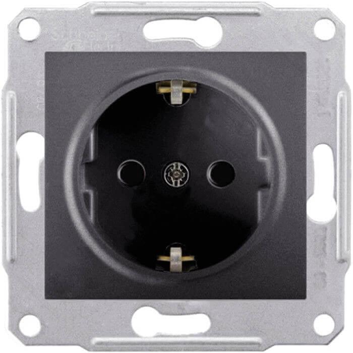 Розетка Schneider Electric Sedna с/з со шторками 16A 250V SDN3000170 в Санкт-Петербурге
