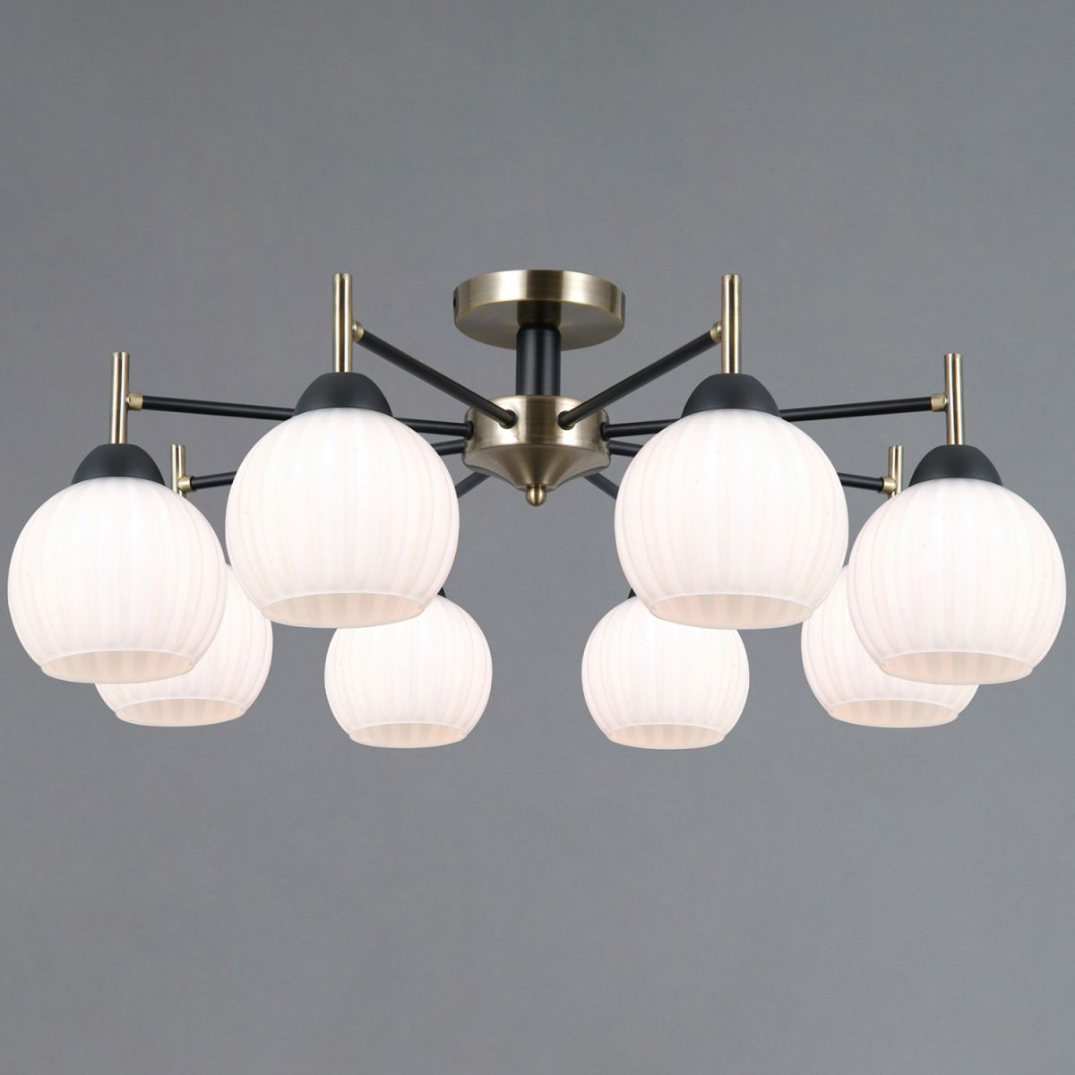 Люстра на штанге Illumico IL0579-8CSQ-25 BK AB TRENTO в Санкт-Петербурге
