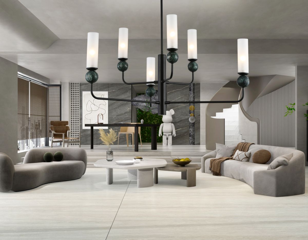 Люстра на штанге Ambrella Light High Light Ceramo Modern LH53274 в #REGION_NAME_DECLINE_PP#