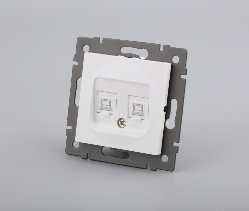 Механизм компьютерной розетки двойной Arlight SCT-MPC2-PL-WH-V (RJ-45, CAT6) 049854 в Санкт-Петербурге