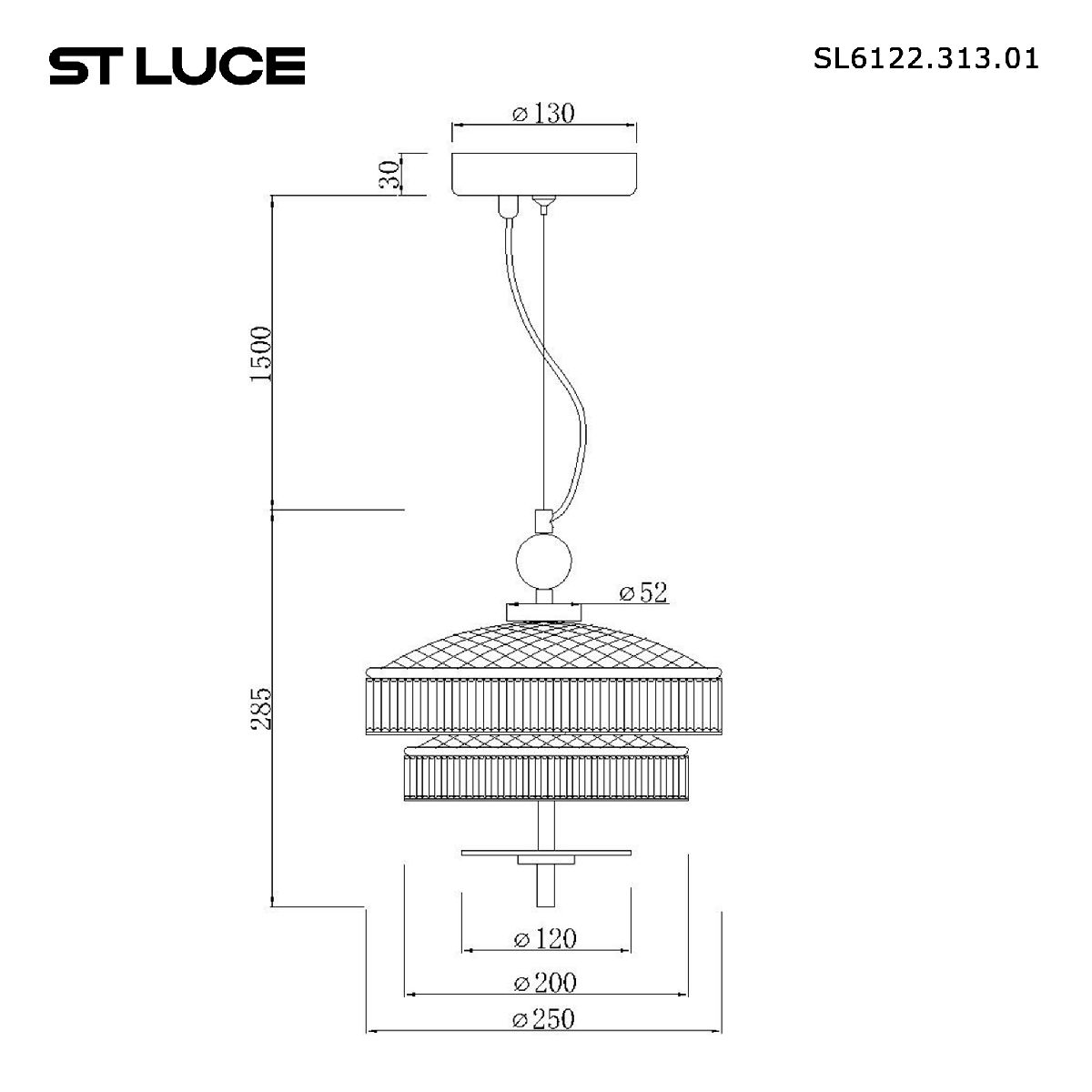 Подвесной светильник ST Luce Oriental SL6122.313.01 в Санкт-Петербурге