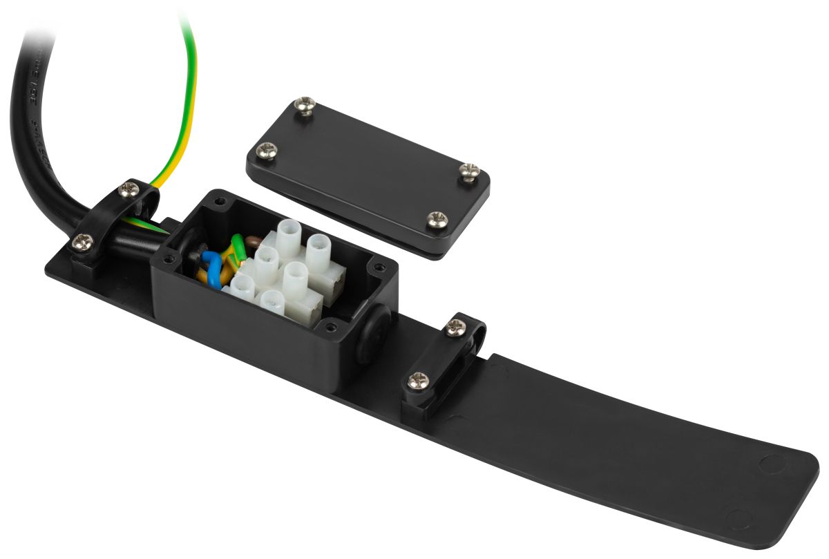 Ландшафтный светильник ЭРА Беллона GBF-103-1-BL-0650 230В Е27 IP54 черный с розеткой Б0071048 в Санкт-Петербурге