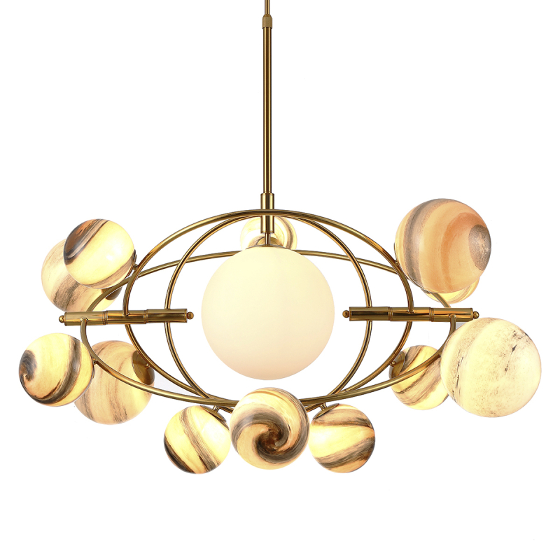 Подвесная люстра Delight Collection Planet KG1122P-13B brass в Санкт-Петербурге