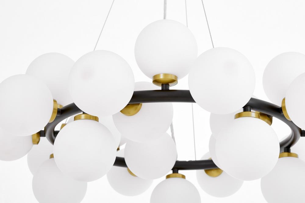 Подвесная люстра Lumina Deco Marsiada LDP 6033-25 BK+MD в Санкт-Петербурге