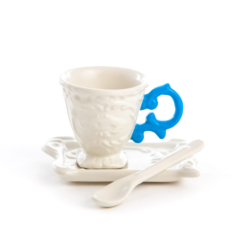 Блюдце с чашкой I-Coffee Blue Seletti I-Wares 09859_AZZ в Санкт-Петербурге