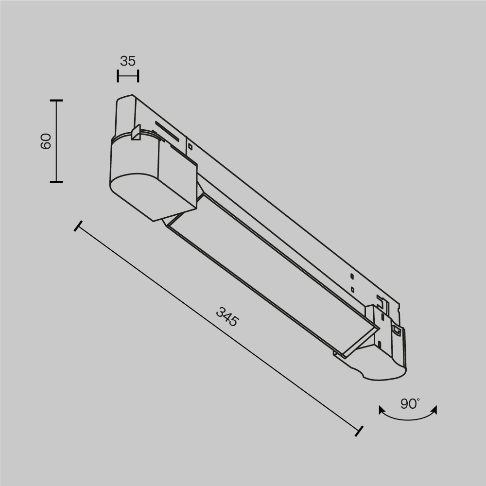 Трековый трехфазный светильник Maytoni Technical Basis TR196-3-10W4K-W(N) в Санкт-Петербурге