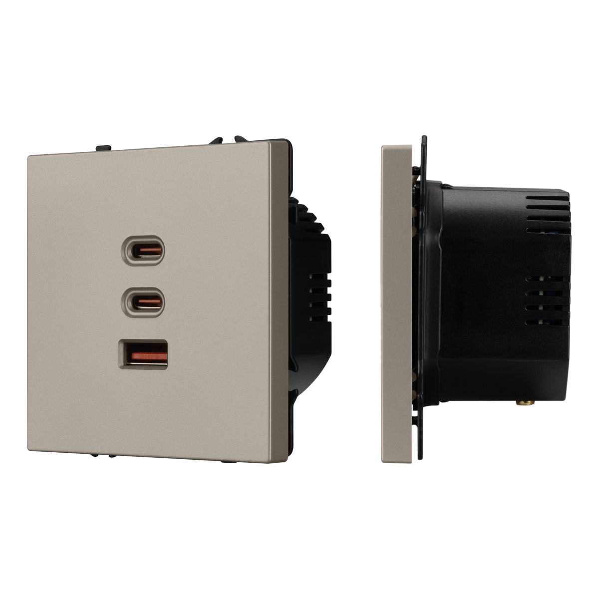 Механизм розетки с быстрой USB зарядкой Arlight SCT-NOBE-MUACC-SFPL-FC-CA (65W, QC3) 061835 в Санкт-Петербурге