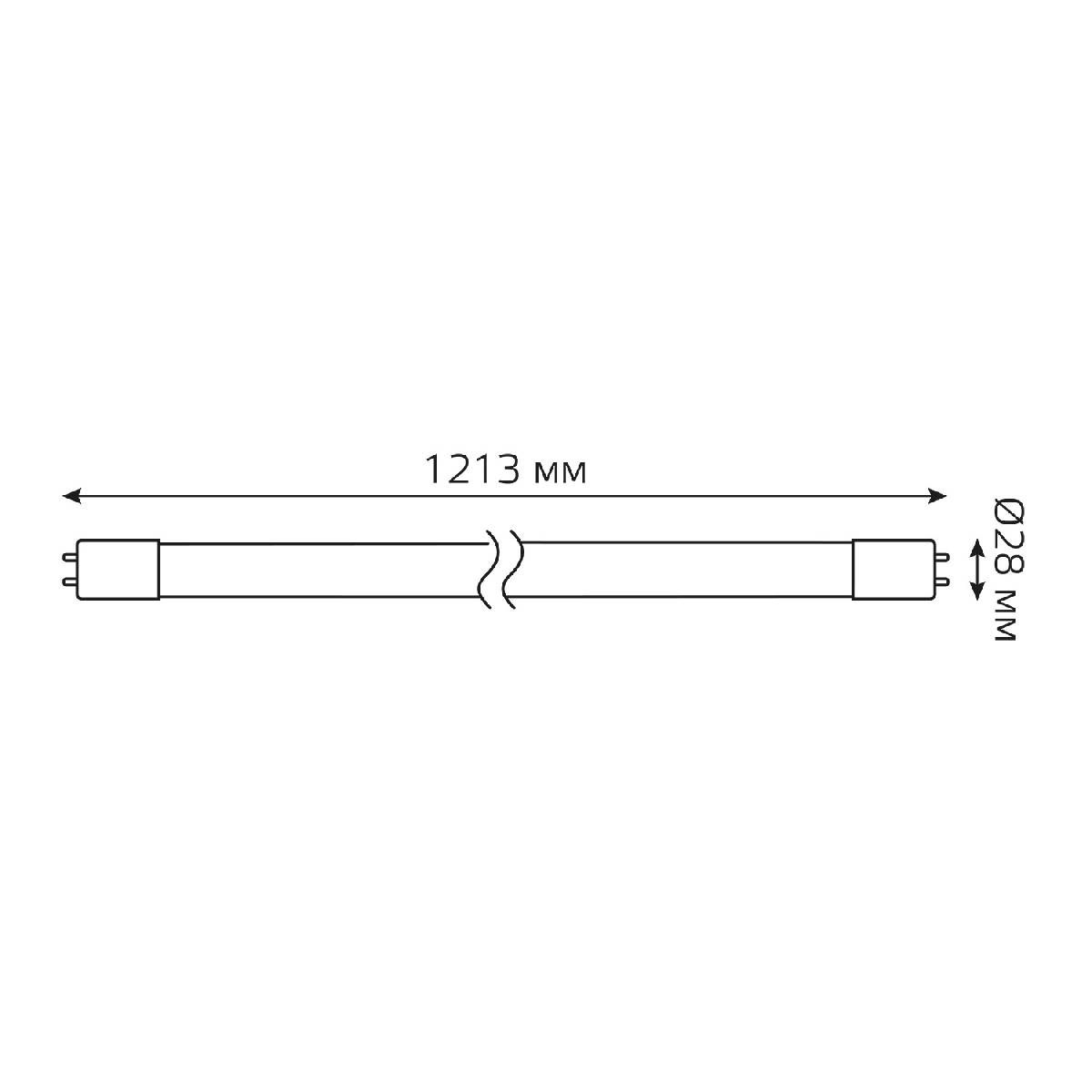 Лампа светодиодная Gauss G13 20W 6500К матовая 93039-R в #REGION_NAME_DECLINE_PP#