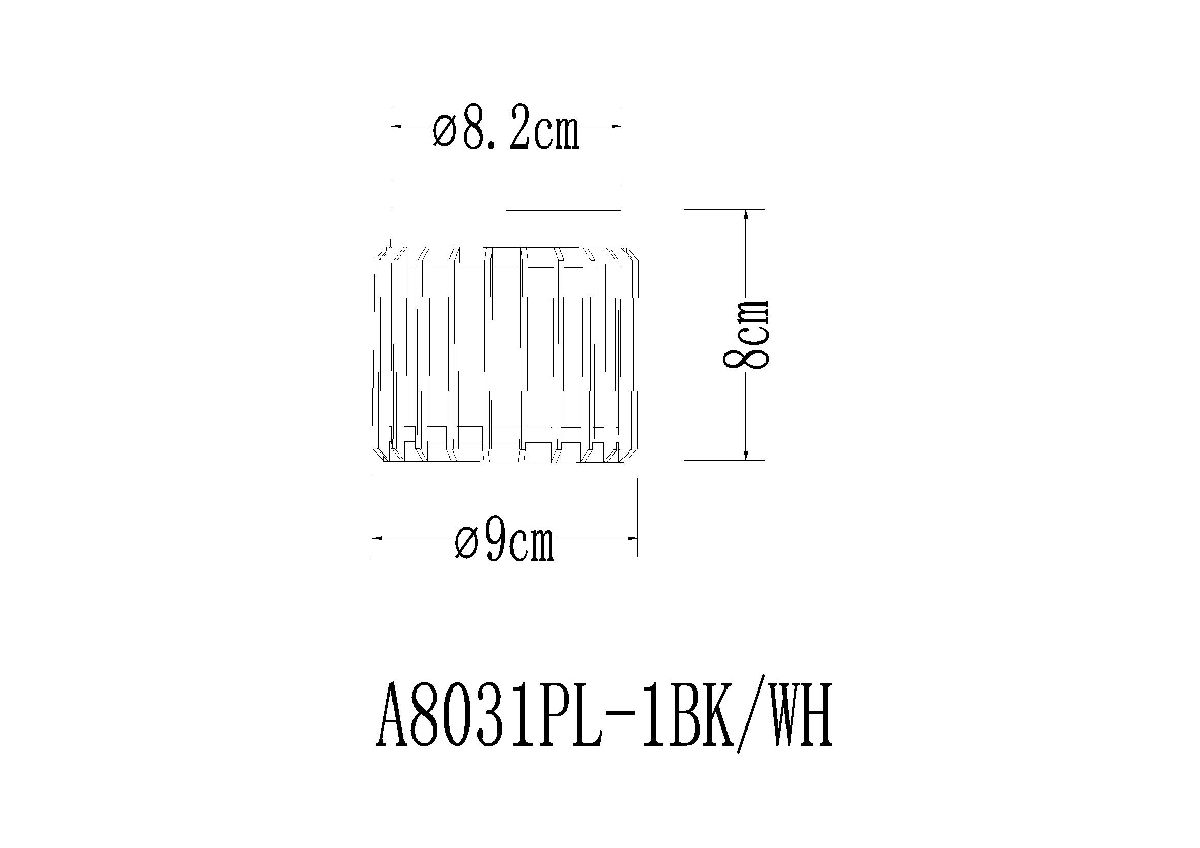 Накладной светильник Arte Lamp Atria A8031PL-1BK в Санкт-Петербурге